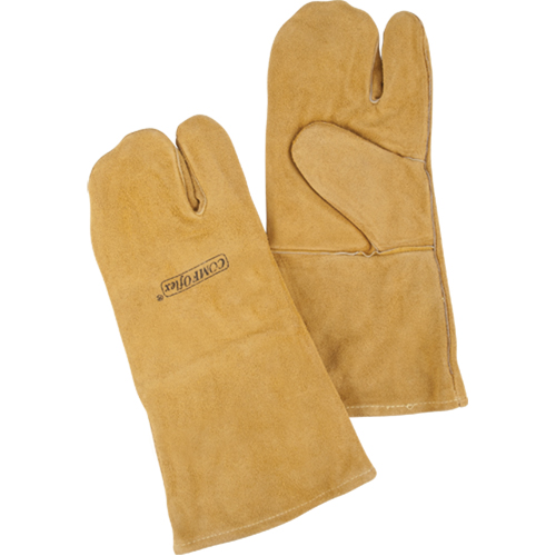 Premium Comfoflex™ One-Finger Welding Mitt Welding, Split Cowhide, Size Large