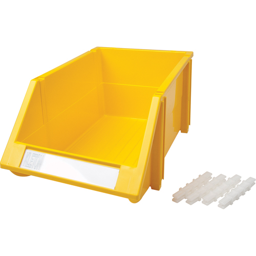 Stack & Hang Bin, 8-3/16" W x 6-3/16" H x 14" D, Yellow