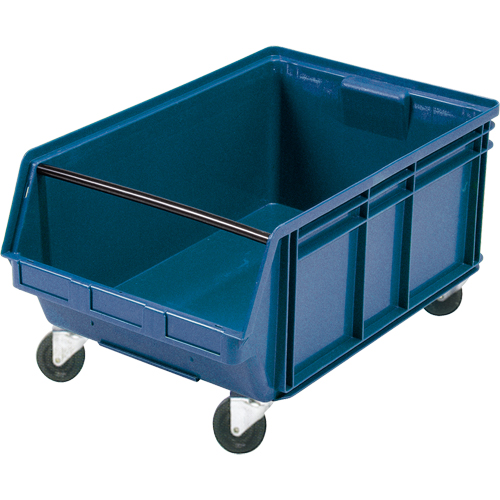 Mobile Giant Stacking Bin, 11-7/8" H x 18-3/8" W x 29" D, 150 lbs. Capacity, Blue