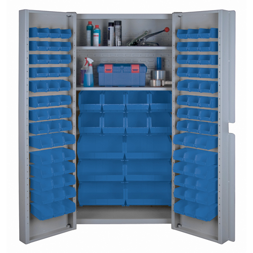Deep Door Combination Cabinets, 38" W x 24" D x 72" H, Grey