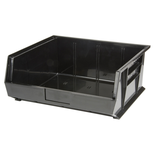Stack & Hang Bin, 16-1/2" W x 7" H x 14-3/4" D, Black