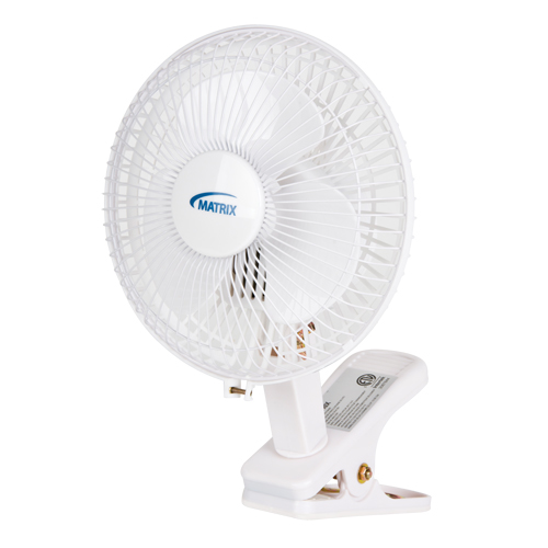 Clip-On & Desk Fan, 6" Diameter, 2 Speeds
