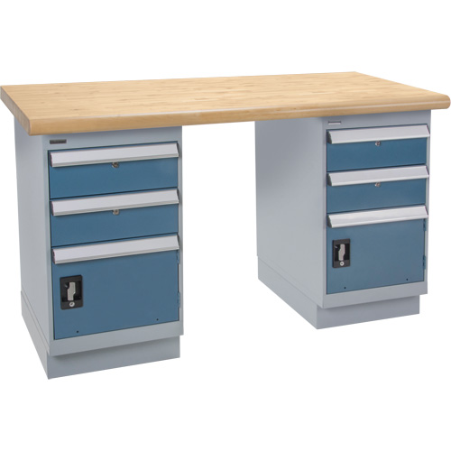 Heavy-Duty Workbench, Dual Drawers, 1500 lbs. Cap., 72" W x 36" D, 34" H