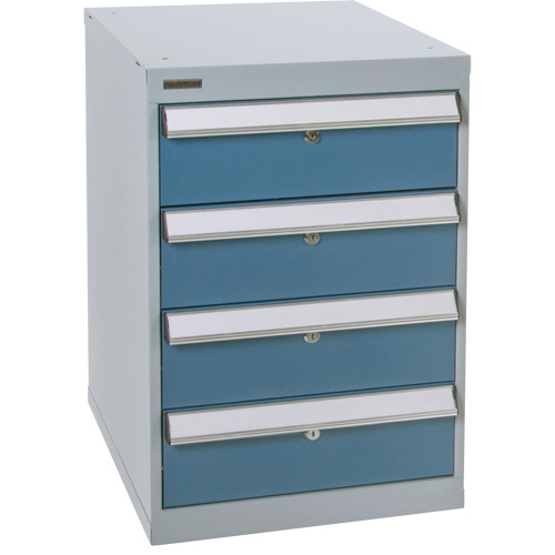 Four-Drawer Pedestal Workbench, 18" W x 21" D x 28" H