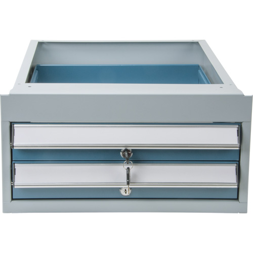 Double-Drawer Workbench, Steel, 18" W x 21" D x 9" H
