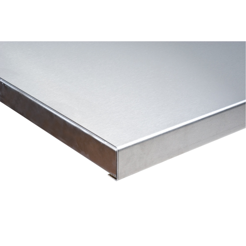 304 Stainless Steel Wood-Filled Workbench Tops, 36" D x 96" W, 1-3/4" Thick