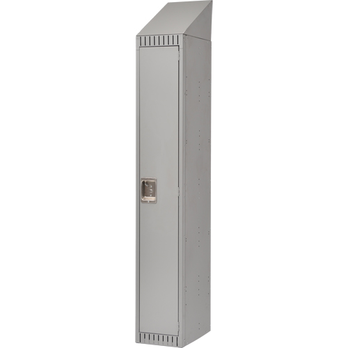 Lockers, 12" x 18" x 82", Steel, Grey, Knocked Down