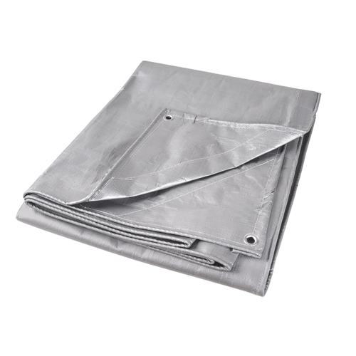 Tarp, Super Heavy-Duty, Silver, 10' x 8' x 12 mils