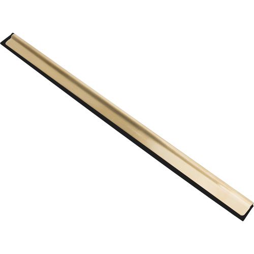 Window Squeegee Blade, 14", Rubber, Brass Frame