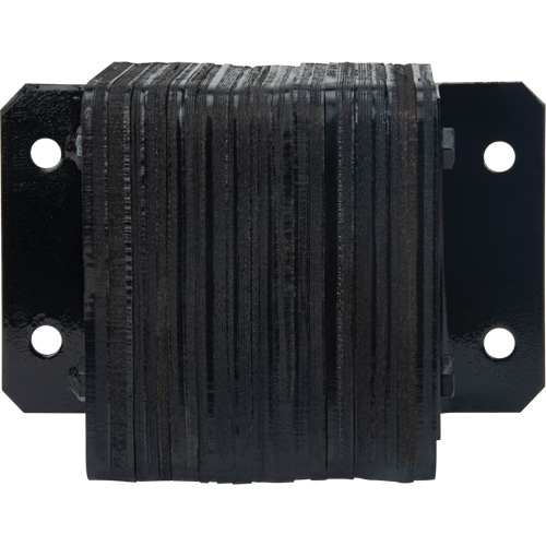 Laminated Dock Bumpers, Horizontal, Rubber, 12" W x 4" D x 10" H