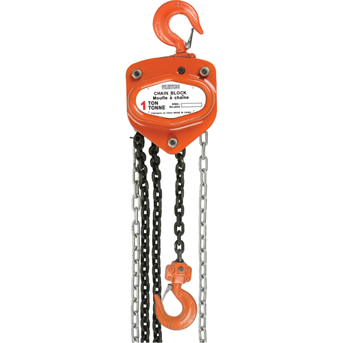 Chain Hoist, 10' Lift, 10000 lbs. Capacity, Alloy Steel Chain