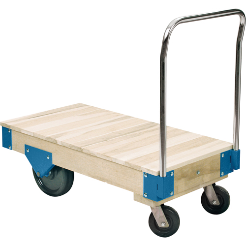 Platform Trucks - All Wood Deck Platform Trucks, 48" L x 24" W, 3000 lbs. Capacity, Nylon Casters