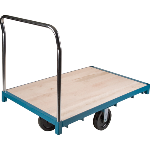Heavy-Duty Platform Truck, 48" L x 24" W, 2500 lbs. Capacity, Nylon Casters