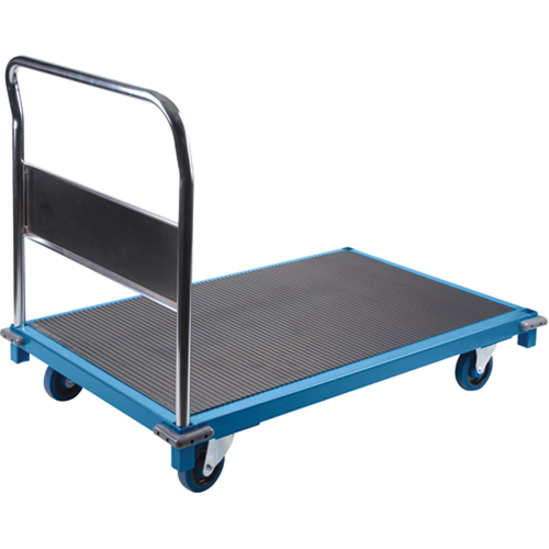 Institutional Platform Trucks, 48" L x 30" W, 1000 lbs. Capacity, Rubber Casters