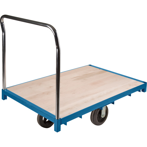 Heavy-Duty Platform Truck, 60" L x 30" W, 2000 lbs. Capacity, Rubber Casters