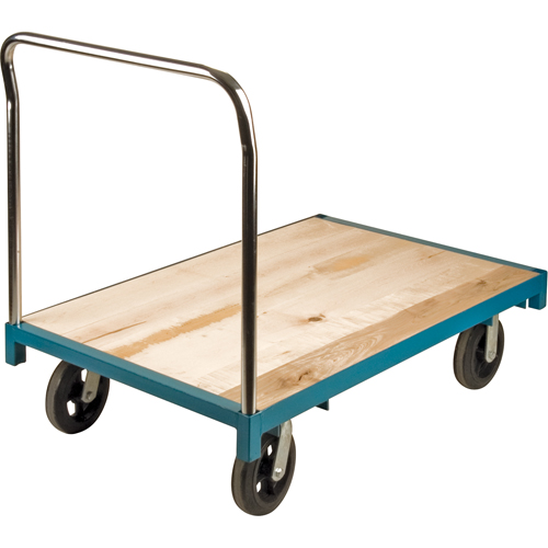 Heavy-Duty Platform Truck, 48" L x 30" W, 2000 lbs. Capacity, Rubber Casters