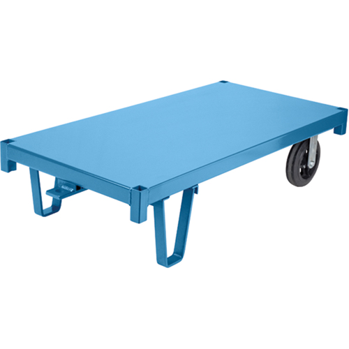 Specialized Platform Decks - Semi Live Skids, 48" L x 24" W, 2000 lbs. Capacity, Rubber Casters
