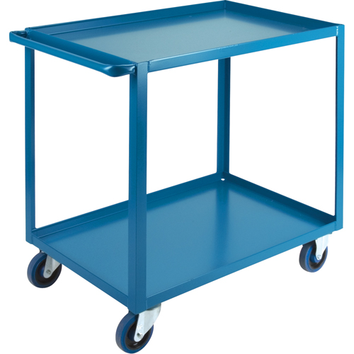 Heavy-Duty Shelf Carts, 2 Tiers, 24" W x 36" H x 39" D, 1200 lbs. Capacity