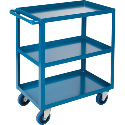 Heavy-Duty Shelf Cart, 3 Tiers, 18" W x 48" H x 33" D, 1200 lbs. Capacity