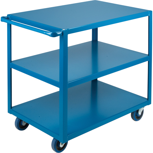 Heavy-Duty Shelf Carts, 3 Tiers, 24" W x 36" H x 39" D, 1200 lbs. Capacity