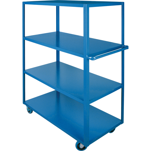 Heavy-Duty Shelf Carts, 4 Tiers, 24" W x 61" H x 48" D, 1200 lbs. Capacity
