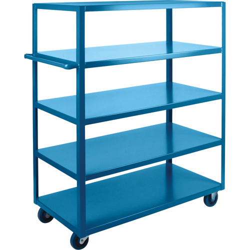 Heavy-Duty Shelf Carts, 5 Tiers, 24" W x 61" H x 48" D, 1200 lbs. Capacity