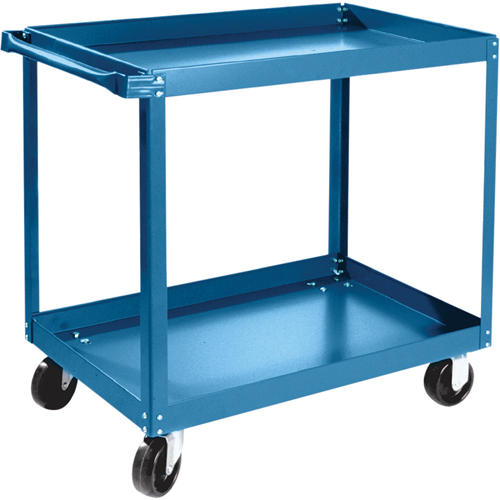 Shelf Carts , 2 Tiers, 18" W x 36" H x 30" D, 900 lbs. Capacity
