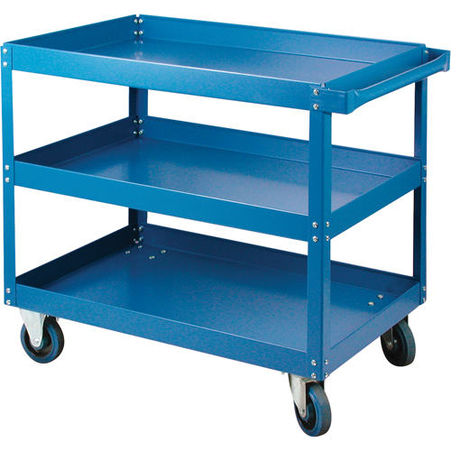 Shelf Carts , 3 Tiers, 18" W x 48" H x 30" D, 900 lbs. Capacity