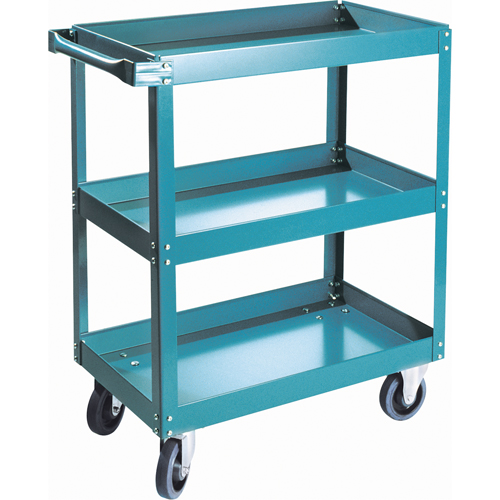 Shelf Carts , 3 Tiers, 18" W x 36" H x 30" D, 900 lbs. Capacity