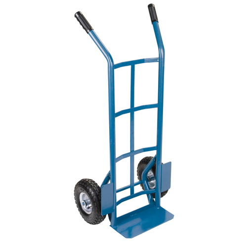 Heavy-Duty Hand Truck, Dual Handle, Steel, 46" Height, 800 lbs. Capacity