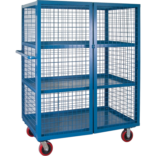 Wire Mesh Truck, 3 Tiers, 51" L x 32" W x 62.5" H, 2400 lbs. Cap.
