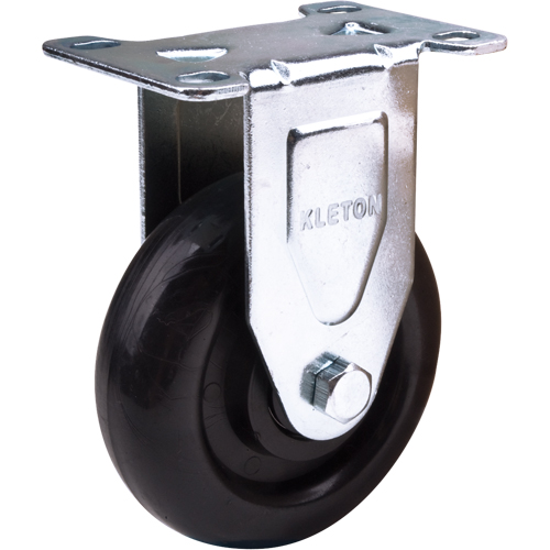 Caster, Rigid, 4" (101.6 mm), Polyolefin, 250 lbs. (113 kg.)