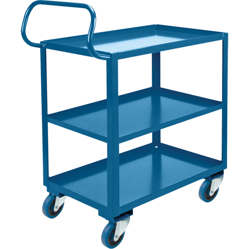 Ergonomic Shelf Truck, 800 lbs. Capacity, Steel, 26" W x 37" H x 38" D, Lip Up
