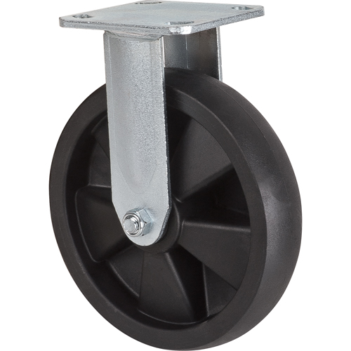 Hi-Temp Caster, Rigid, 8" (203.2 mm), Nylon, 1000 lbs. (453 kg.)