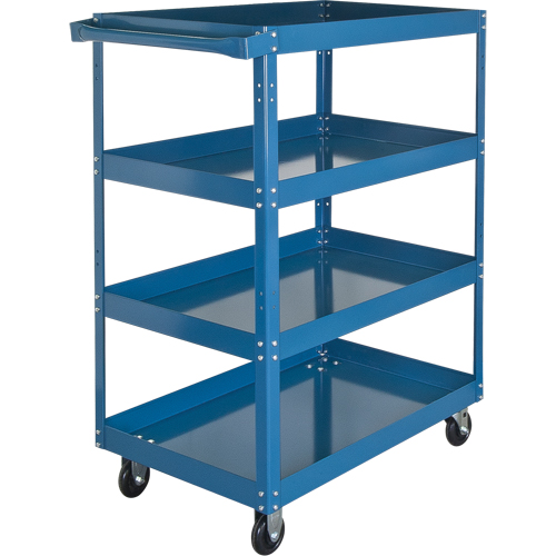 Shelf Carts , 4 Tiers, 18" W x 48" H x 30" D, 900 lbs. Capacity