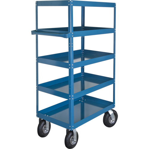 Shelf Carts , 5 Tiers, 24" W x 65" H x 36" D, 900 lbs. Capacity