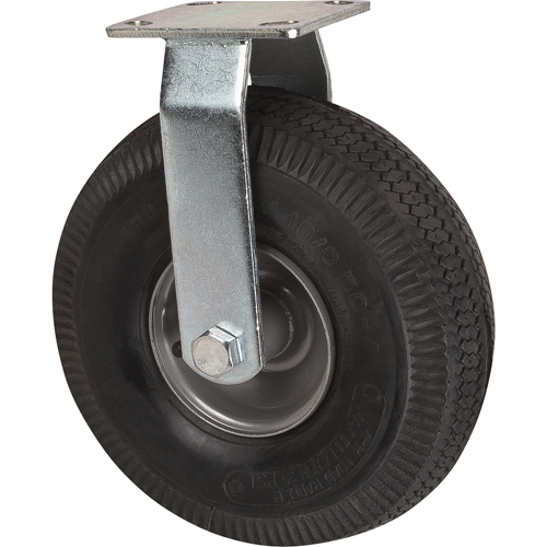Heavy-Duty Platform Truck - Replacement Casters, Rigid, 10" (254 mm), Pneumatic, 400 lbs. (181 kg.)