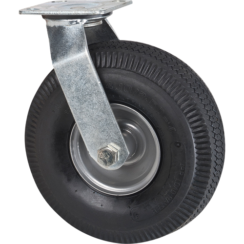 Heavy-Duty Platform Truck - Replacement Casters, Swivel, 10" (254 mm), Pneumatic, 400 lbs. (181 kg.)