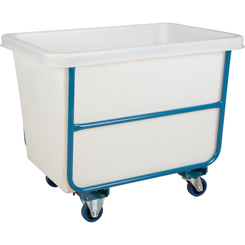 Tapered Wall Box Truck, White Polyethylene, 39" L x 27" W x 31" H, 12 cu. ft. Volume, 1000 lbs. Capacity