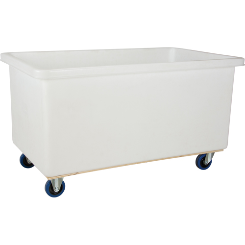 Straight Wall Box Truck, White Polyethylene, 57" L x 34" W x 33" H, 22 cu. ft. Volume, 600 lbs. Capacity