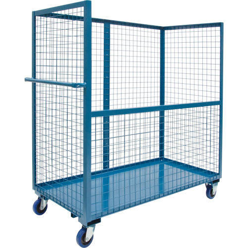 Wire Mesh Stock Truck, Steel, 30" x 55" x 72", 1200 lbs. Capacity