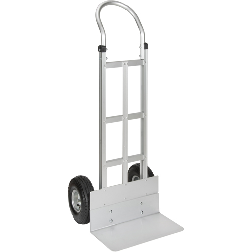 Knocked Down Hand Truck, Continuous Handle, Aluminum, 49-5/8" Height, 500 lbs. Capacity