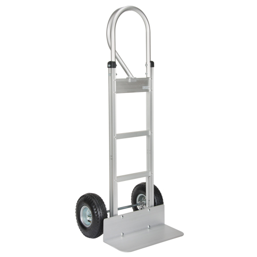 Knocked Down Hand Truck, P-Handle Handle, Aluminum, 52-1/8" Height, 500 lbs. Capacity