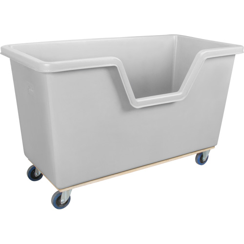 Easy Access Box Truck, Polyethylene, 63" L x 34-1/4" W x 38-1/2" H, 24 cu. ft. Volume, 1200 lbs. Capacity