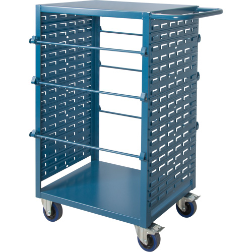 Mobile Wire Spool Cart, Steel, 6 Rod, 21" W x 48" H x 38" D, 1200 lbs. Capacity