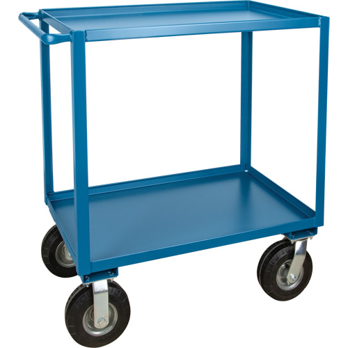 Outdoor Shelf Cart, 2 Tiers, 18" W x 39" H x 33" D, 1200 lbs. Capacity
