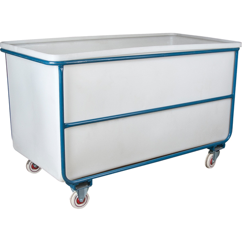 Straight Wall Box Truck, White Polyethylene, 57" L x 34" W x 33" H, 22 cu. ft. Volume, 1000 lbs. Capacity