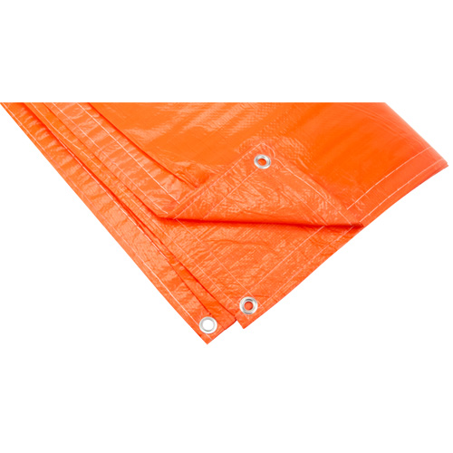 Insulated Tarps, Polyethylene, Orange, 20' x 12' x 8 mils