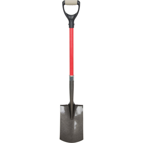 Heavy-Duty Shovels, Fibreglass, Carbon Steel Blade, D-Grip Handle, 30-1/2" Long