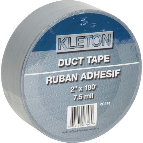 Utility Grade Duct Tape, 7.5 mils, Silver, 50 mm (2") x 55 m (180')
